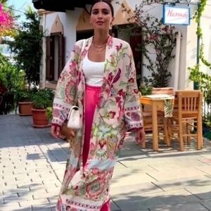 Zara floral printed Kimono
